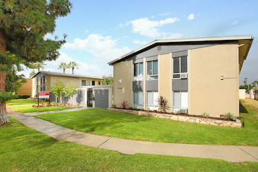 Dresden Place, apartment complex exterior.