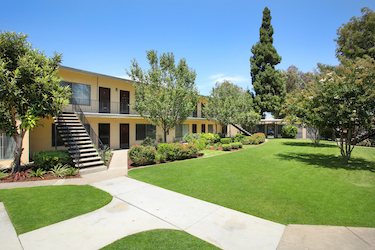 Dresden Place, apartment complex exterior.